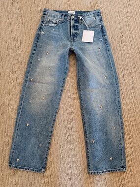 PISTOLA Best-Selling Lexi Bowed Straight Jeans Sz 25 NWT $190!!